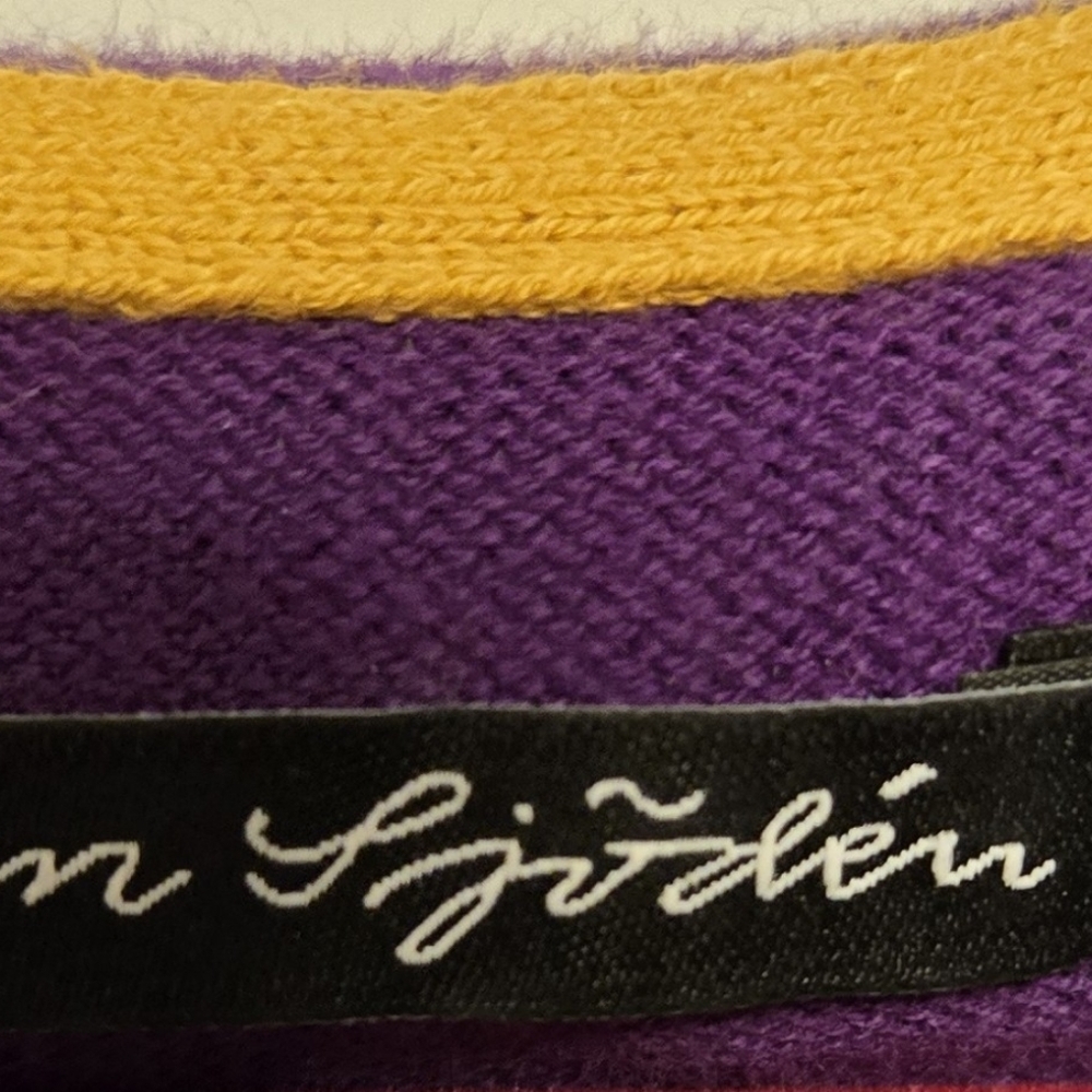 XL Gudrun Sjoden Purple Cardigan with Buttons and Pockets - Picture 3 of 5